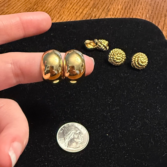 Monet Gold-Tone Earrings Set - Picture 5 of 6